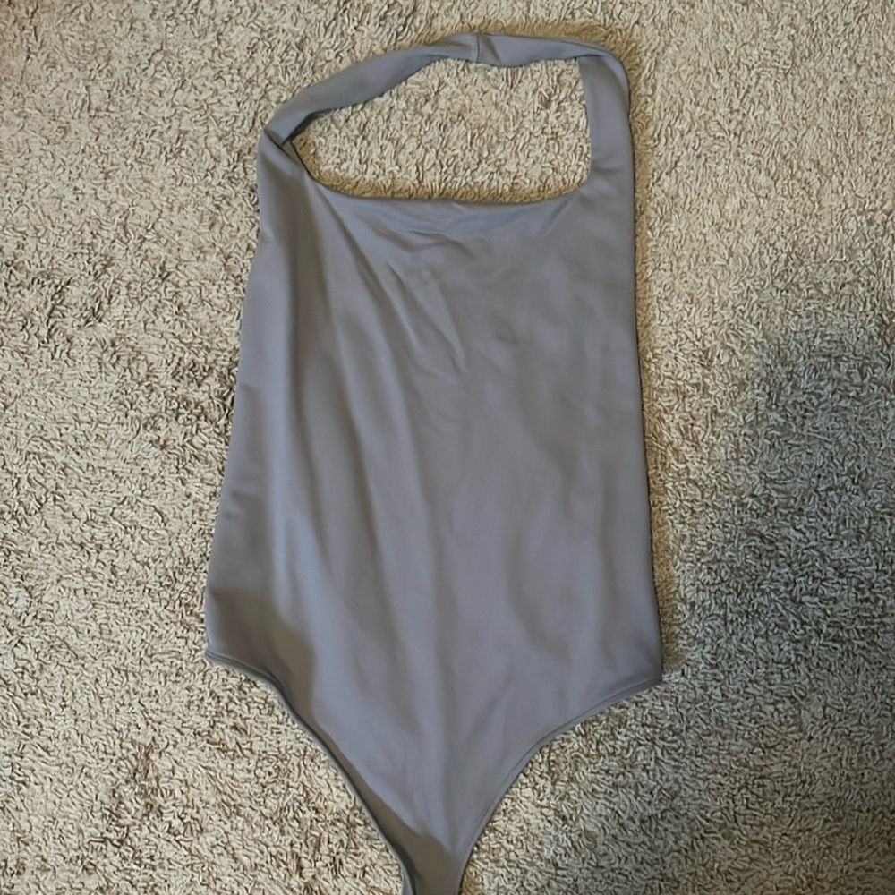 Grayish Abercrombie halter top bodysuit